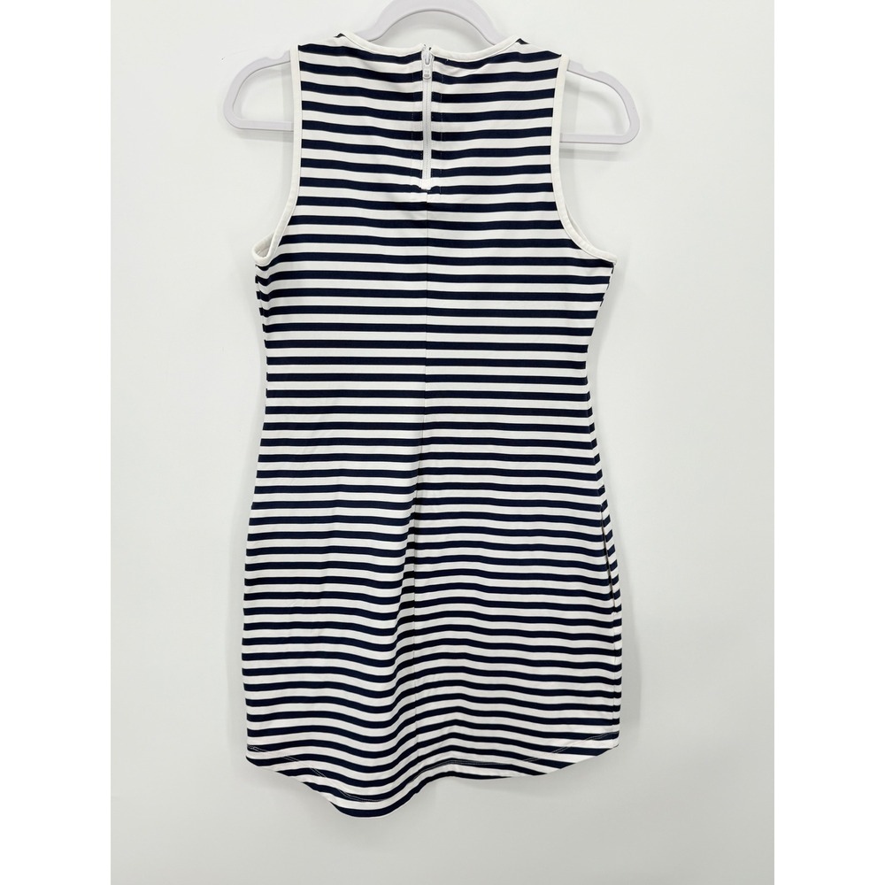 Tommy Bahama IslandZone Dress Women XS Blue White Striped Stretchy Pockets